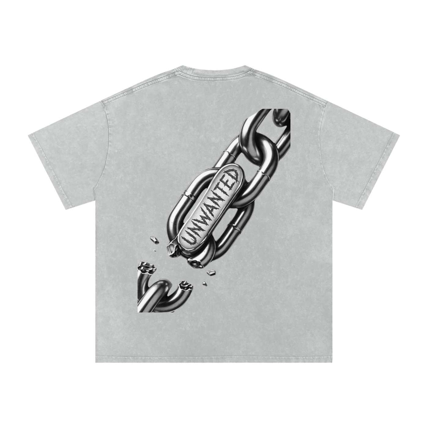 Snow Washed Oversized Cotton T-Shirt