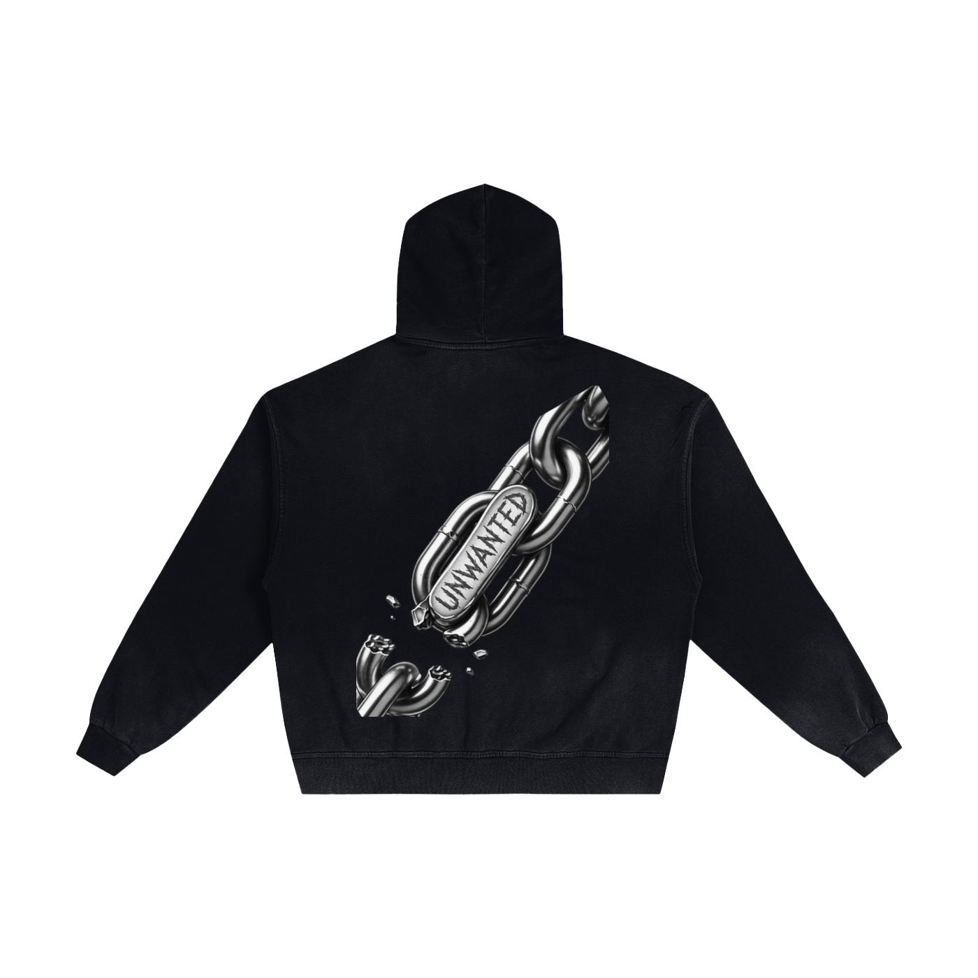 Hand-Frayed Sunfade Zip Hoodie